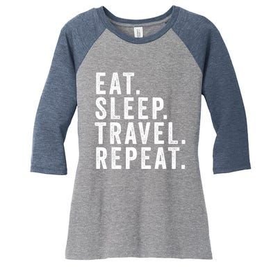 Funny World Traveler Agent Travel Adventure Traveling Gift Women's Tri-Blend 3/4-Sleeve Raglan Shirt