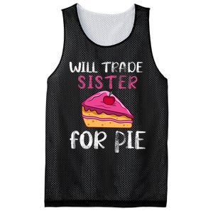 Funny Will Trade Sister For Pie Pumpkin Pie Thanksgiving Mesh Reversible Basketball Jersey Tank