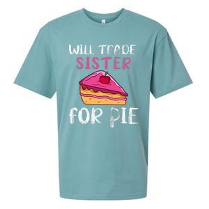 Funny Will Trade Sister For Pie Pumpkin Pie Thanksgiving Sueded Cloud Jersey T-Shirt