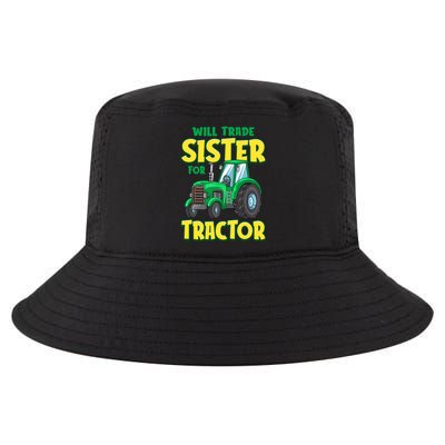 Funny Will Trade Sister For Tractor Farm Truck Boy Cool Comfort Performance Bucket Hat