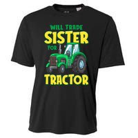 Funny Will Trade Sister For Tractor Farm Truck Boy Cooling Performance Crew T-Shirt