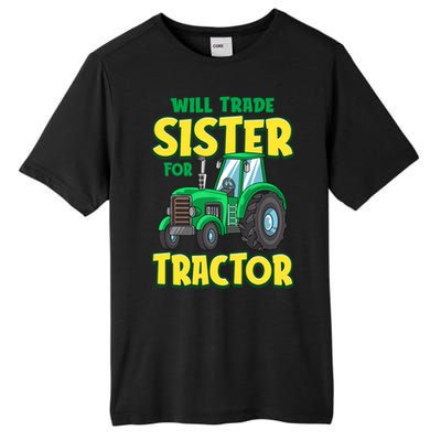 Funny Will Trade Sister For Tractor Farm Truck Boy Tall Fusion ChromaSoft Performance T-Shirt