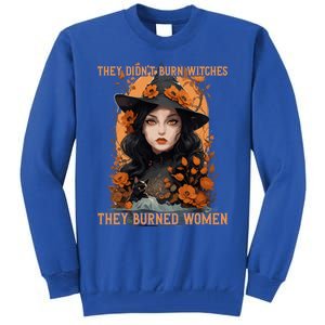 Feminist Witch They Didnt Burn Witches They Burned Gift Tall Sweatshirt