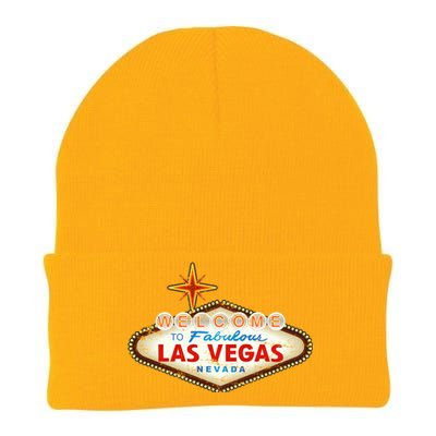 Funny Welcome To Las Vegas Classic Sign Knit Cap Winter Beanie