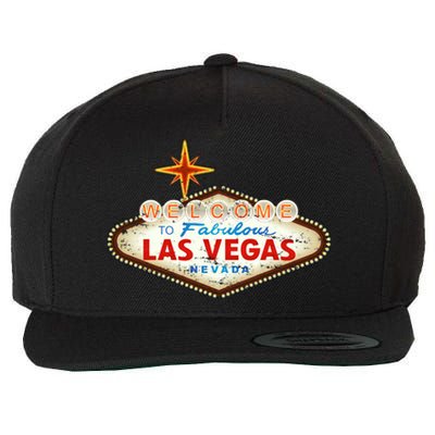 Funny Welcome To Las Vegas Classic Sign Wool Snapback Cap