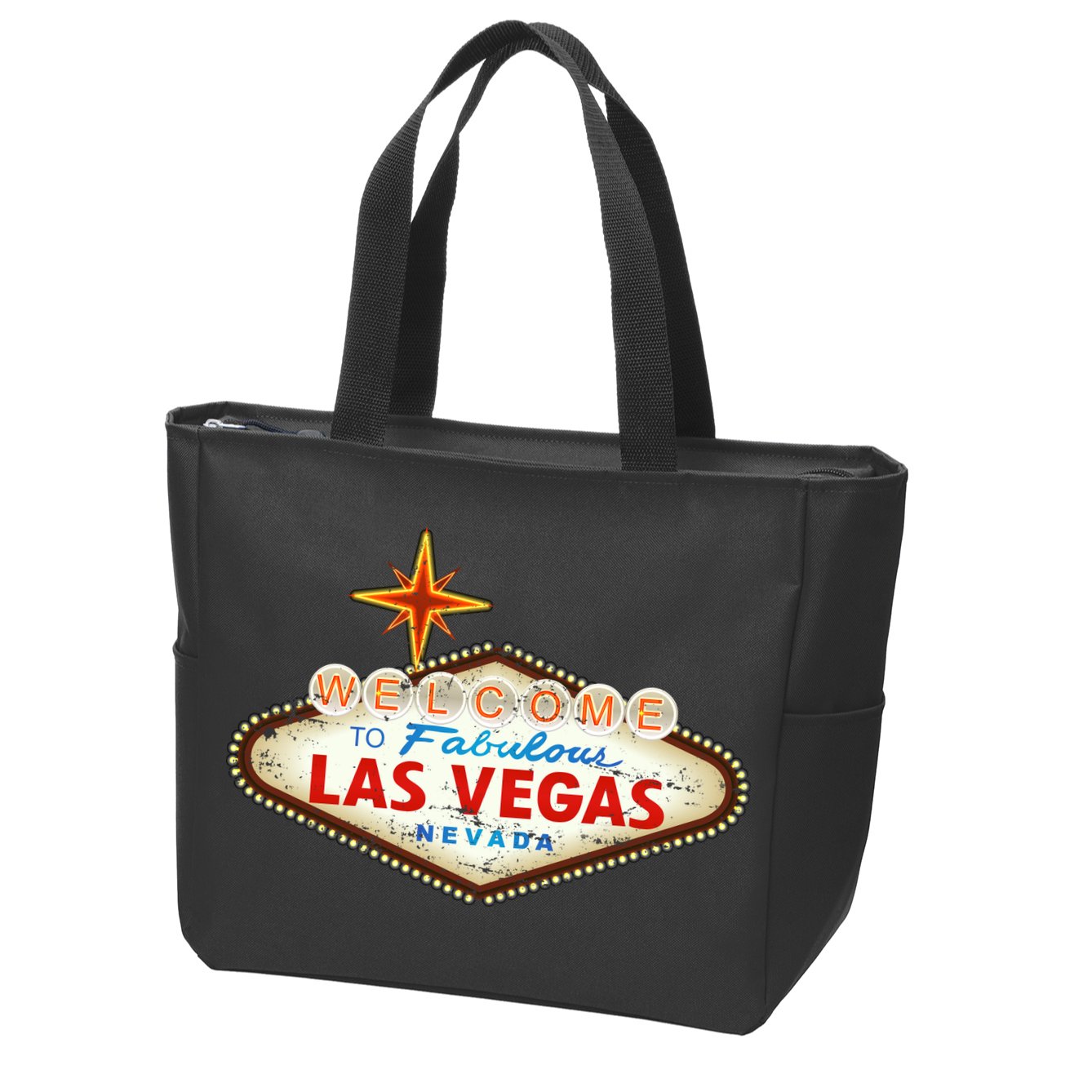 Funny Welcome To Las Vegas Classic Sign Zip Tote Bag
