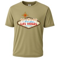 Funny Welcome To Las Vegas Classic Sign Cooling Performance Crew T-Shirt