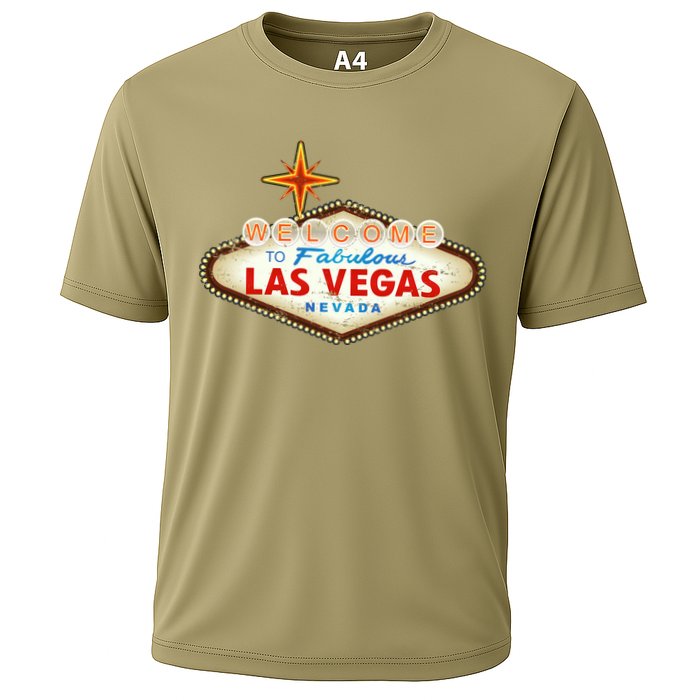 Funny Welcome To Las Vegas Classic Sign Cooling Performance Crew T-Shirt