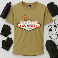 Funny Welcome To Las Vegas Classic Sign Cooling Performance Crew T-Shirt