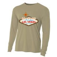 Funny Welcome To Las Vegas Classic Sign Cooling Performance Long Sleeve Crew