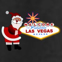 Famous Welcome To Las Vegas Sign With Santa Claus Christmas Adult Drive Performance Visor