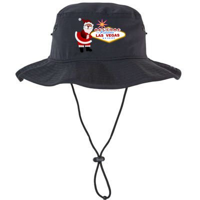 Famous Welcome To Las Vegas Sign With Santa Claus Christmas Bucket Hat