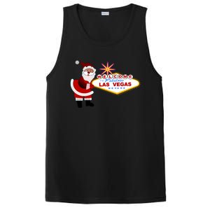 Famous Welcome To Las Vegas Sign With Santa Claus Christmas PosiCharge Competitor Tank