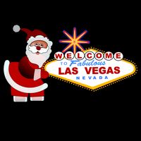 Famous Welcome To Las Vegas Sign With Santa Claus Christmas Tie-Dye T-Shirt