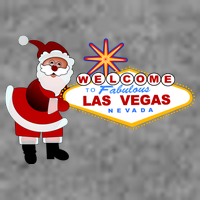 Famous Welcome To Las Vegas Sign With Santa Claus Christmas Baby Bodysuit