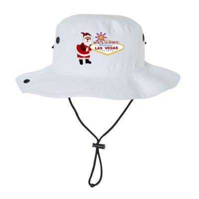 Famous Welcome To Las Vegas Sign With Santa Claus Christmas Legacy Cool Fit Booney Bucket Hat