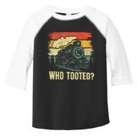 Funny Who Tooted Train Lovers Toddler Fine Jersey T-Shirt