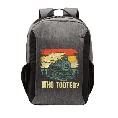 Funny Who Tooted Train Lovers Vector Backpack