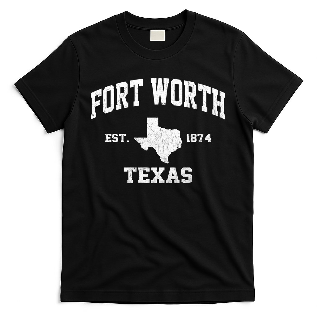 Fort Worth Texas Tx Vintage State Athletic Style Gift T-Shirt
