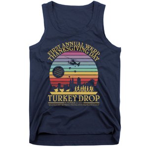 Funny WKRP Thanksgiving Turkey Drop Funny Retro Tank Top