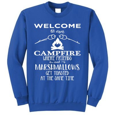 Funny Welcome To Our Campfire Lets Get Toasted Cute Gift Sweatshirt