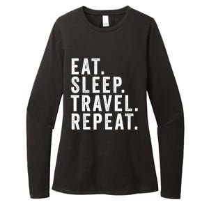 Funny World Traveler Agent Travel Adventure Traveling Gift Womens CVC Long Sleeve Shirt