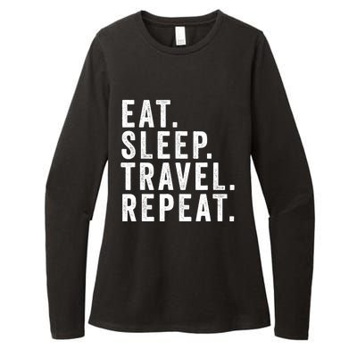 Funny World Traveler Agent Travel Adventure Traveling Gift Womens CVC Long Sleeve Shirt