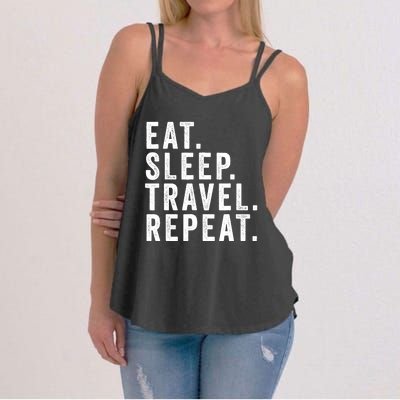 Funny World Traveler Agent Travel Adventure Traveling Gift Women's Strappy Tank