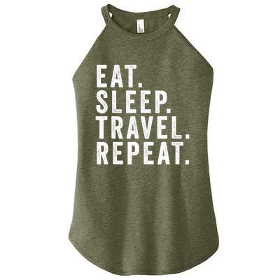 Funny World Traveler Agent Travel Adventure Traveling Gift Women's Perfect Tri Rocker Tank