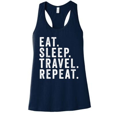 Funny World Traveler Agent Travel Adventure Traveling Gift Women's Racerback Tank