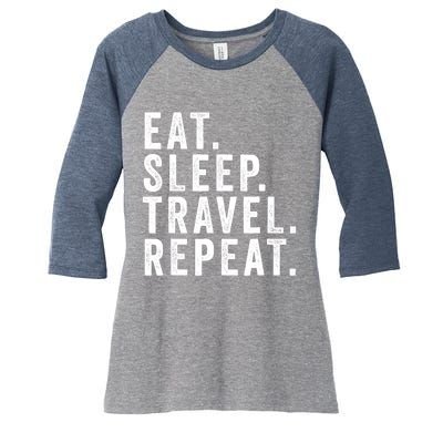 Funny World Traveler Agent Travel Adventure Traveling Gift Women's Tri-Blend 3/4-Sleeve Raglan Shirt