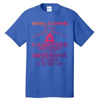 Funny Welcome To Our Campfire Lets Get Toasted Cute Gift Tall T-Shirt