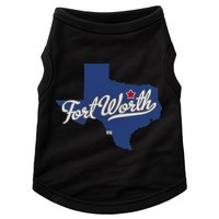 Fort Worth Texas TX Map Doggie Tank