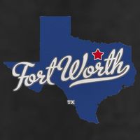 Fort Worth Texas TX Map Golf Towel