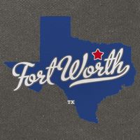 Fort Worth Texas TX Map Cotton Canvas Backpack