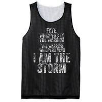 Fate Whispers To Warrior I Am The Storm Quote Gritty Fighter Mesh Reversible Basketball Jersey Tank