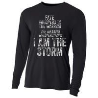 Fate Whispers To Warrior I Am The Storm Quote Gritty Fighter Cooling Performance Long Sleeve Crew