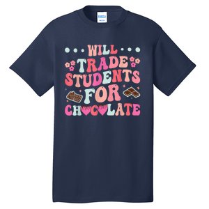 Funny Will Trade Students For Chocolate Teacher Tall T-Shirt