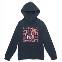 Funny Will Trade Students For Chocolate Teacher Urban Pullover Hoodie