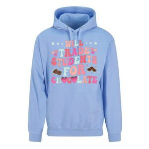 Funny Will Trade Students For Chocolate Teacher Unisex Surf Hoodie