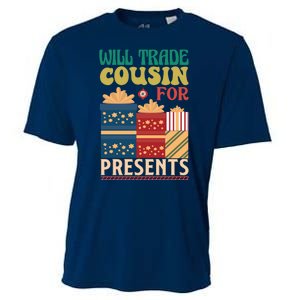 Funny Will Trade Cousin For Christmas Present Cooling Performance Crew T-Shirt