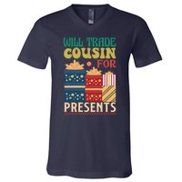 Funny Will Trade Cousin For Christmas Present V-Neck T-Shirt