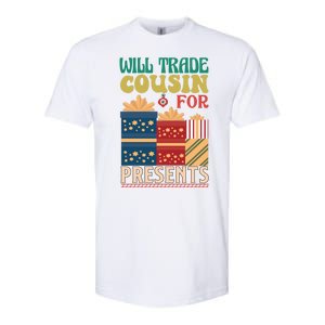 Funny Will Trade Cousin For Christmas Present Softstyle CVC T-Shirt