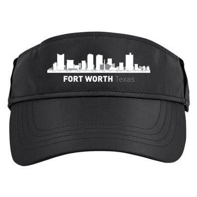 Fort Worth Texas Skyline Adult Drive Performance Visor