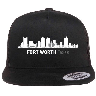 Fort Worth Texas Skyline Flatbill Hat