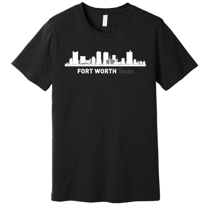 Fort Worth Texas Skyline Premium T-Shirt