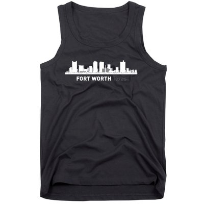 Fort Worth Texas Skyline Tank Top