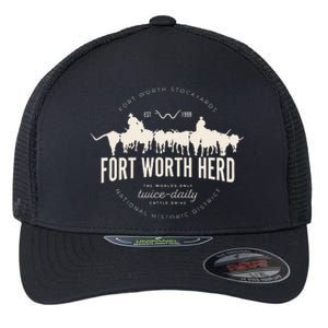 Fort Worth Texas Stockyards And Rodeo Cowboy Flexfit Unipanel Trucker Cap