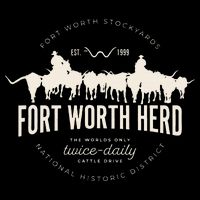 Fort Worth Texas Stockyards And Rodeo Cowboy Drawstring Bag