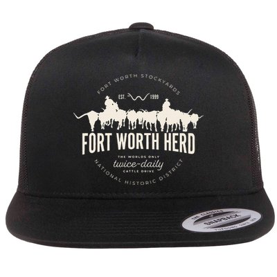 Fort Worth Texas Stockyards And Rodeo Cowboy Flatbill Hat